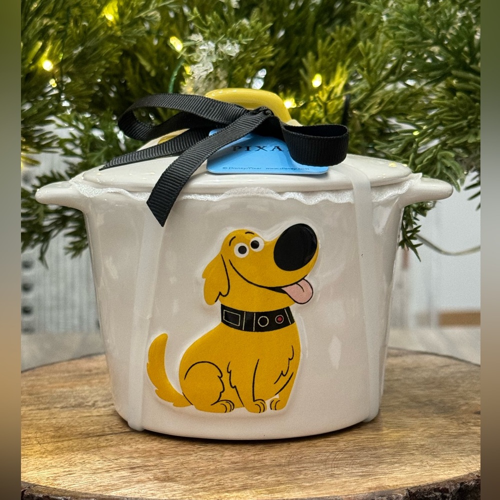 ✨ Brand NEW w/Tags Rae Dunn Disney Pixar UP Small Covered Baking Dish feat Dug ✨